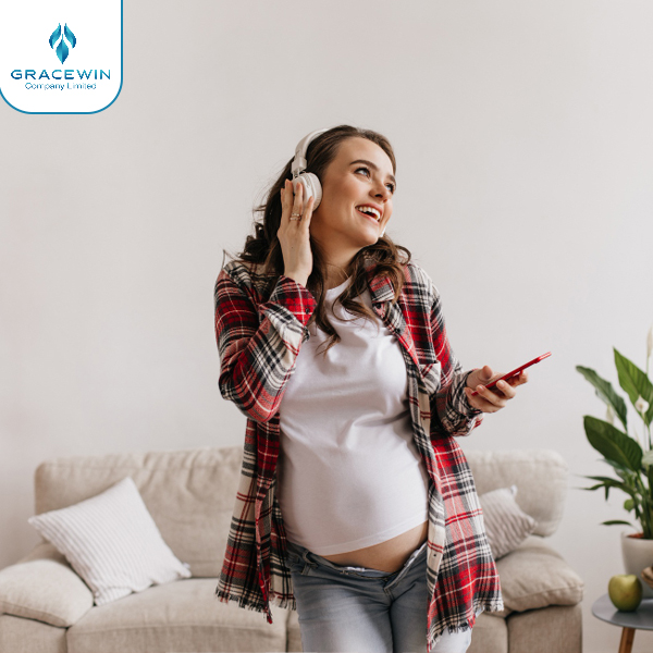 happy Pregnant woman
